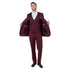 Men's Slim-Fit 3pc Suit, Notch Lapel