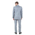 Lt. Gray Solid Shiny Sharkskin 3-PC Regular Modern Fit Suits