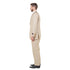 Lt. Beige Solid Shiny Sharkskin 3-PC Regular Modern Fit Suits