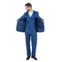 Men's Modern-Fit 3pc Sharkskin Suit Set