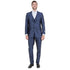 Navy Men's Sharskin Slim-Fit 3-Piece Suit