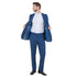 Blue Solid 2-PC Slim Fit Performance Stretch Suits