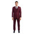 Men's 3pc Solid Suit, Notch Lapel