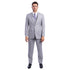 Men's 3pc Solid Suit, Notch Lapel