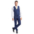 Men's 3pc Solid Suit, Notch Lapel