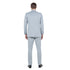 Light Grey Men's Slim-Fit 3-Piece Sharkskin Suit