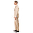 Dark Tan Men's Slim-Fit 3-Piece Sharkskin Suit