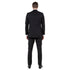 Black Men's Slim-Fit 3-Piece Sharkskin Suit