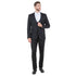 Black Men's Ultra Slim-Fit 3pc Suit w/ Expandable Waistband