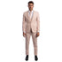 Blush Men's Ultra Slim-Fit 3pc Suit w/ Expandable Waistband