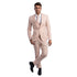 Blush Men's Ultra Slim-Fit 3pc Suit w/ Expandable Waistband