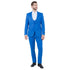 Blue Men's Ultra Slim-Fit 3pc Suit w/ Expandable Waistband