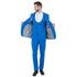 Blue Men's Ultra Slim-Fit 3pc Suit w/ Expandable Waistband