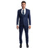 Blue Men's Ultra Slim-Fit 3-Piece Glen Check Suit