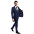 Blue Men's Ultra Slim-Fit 3-Piece Glen Check Suit