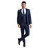 Blue Men's Ultra Slim-Fit 3-Piece Glen Check Suit