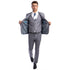 Men's Skinny-Fit Solid 3pc Suit