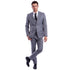 Men's Skinny-Fit Solid 3pc Suit