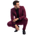 Men's Skinny-Fit 2pc Suit w/ Peak Lapel