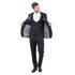 Men's Hybrid-Fit 3-Piece Suit w/ Satin Shawl Lapel