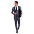 Men's Hybrid-Fit 3-Piece Suit w/ Satin Shawl Lapel