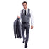 Men's Hybrid-Fit 3-Piece Suit w/ Satin Shawl Lapel