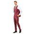 Men's Hybrid-Fit 3pc Sharkskin Suit w/ Expandable Waistband