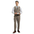 Men's Hybrid-Fit 3pc Tweed Suit w/ Expandable Waistband