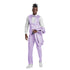 Lavender Solid Shiny U-Shape Vest Mens-suit