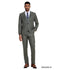 3 PC Solid Textured Peak Lapel Suit