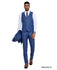 3 PC Solid Textured Peak Lapel Suit