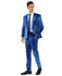 3 PC Solid Textured Peak Lapel Suit