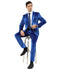 3 PC Solid Textured Peak Lapel Suit