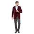 Men's Modern Fit Velvet Blazer Only