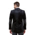 Men's Modern Fit Velvet Blazer w/ Elbow Patch