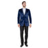 Men's Modern Fit Velvet Blazer w/ Elbow Patch