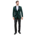 Men's Modern Fit Velvet Blazer w/ Elbow Patch