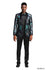 Mens Satin Shawl Lapel Blazer Only Floral Pattern