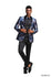 Mens Satin Shawl Lapel Blazer Only Floral Pattern