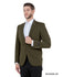 Mens Peak Lapel Blazer Only Solid Pattern