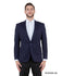 Mens Peak Lapel Blazer Only Solid Pattern