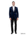 Men's Modern Fit Sport Coat w/ Satin Peak Lapel