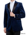 Men's Modern Fit Sport Coat w/ Satin Peak Lapel