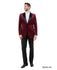 Men's Modern Fit Sport Coat w/ Satin Peak Lapel