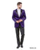 Men's Modern Fit Sport Coat w/ Satin Peak Lapel