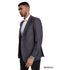 Men's Modern Fit Windowpane Sport Coat w/ Notch Lapel