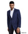 Men's Modern Fit Windowpane Sport Coat w/ Notch Lapel