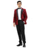 Men's Hybrid Fit Velvet Sport Coat w/ Satin Peak Lapel