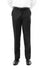 Slim Fit Hemmed Bottom Dress Pants Solid Black