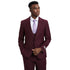 Men's Stacy Adams Hybrid-Fit 3pc Suit Set, Jacket Vest and Pants